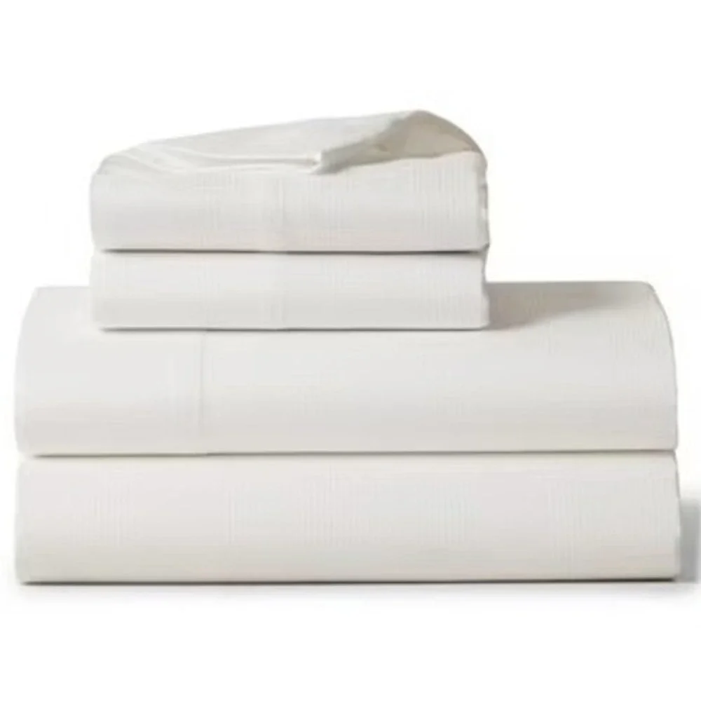 Ralph Lauren Lovan Jacquard King Flat Sheet Parchment Organic Cotton Neutral NEW